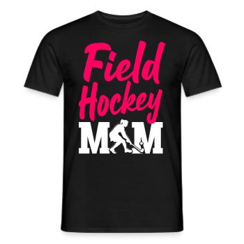 Maman de hockey sur gazon Maman de hockey sur gazon - T-shirt homme - noir - Devant - AI Model Male 178 light (178cm)