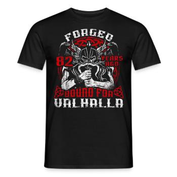 Forged 00 Years Ago For Valhalla 00. Geburtstag - Männer T-Shirt - Schwarz - Vorne - AI Model Male 178 light (178cm)