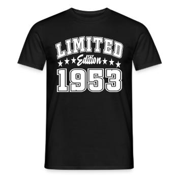 Édition limitée 1953 - T-shirt homme - noir - Devant - AI Model Male 178 light (178cm)