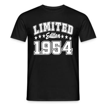 Édition limitée 1954 - T-shirt homme - noir - Devant - AI Model Male 178 light (178cm)