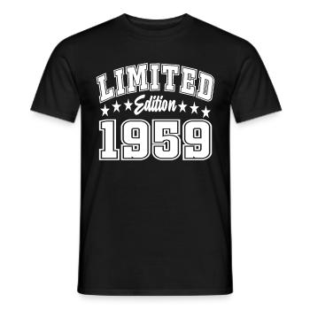 Limited Edition 1959 - Männer T-Shirt - Schwarz - Vorne - AI Model Male 178 light (178cm)