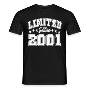 Limited Edition 2001 - Männer T-Shirt - Schwarz - Vorne - AI Model Male 178 light (178cm)