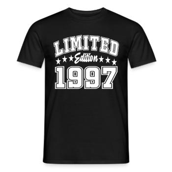Limited Edition 1997 - Männer T-Shirt - Schwarz - Vorne - AI Model Male 178 light (178cm)
