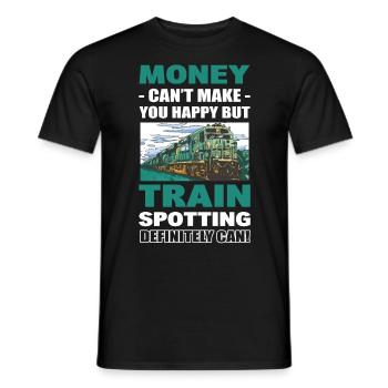 L’argent de Trainspotting ne peut pas vous rendre heureux - T-shirt homme - noir - Devant - AI Model Male 178 light (178cm)