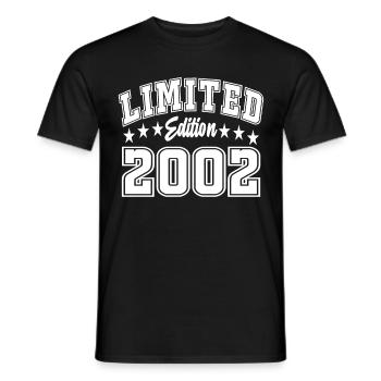 Édition limitée 2002 - T-shirt homme - noir - Devant - AI Model Male 178 light (178cm)