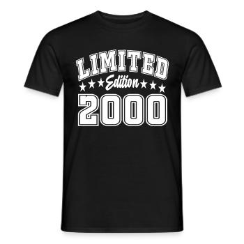 Limited Edition 2000 - Men's T-Shirt - black - Front - AI Model Male 178 light (178cm)