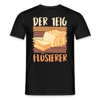 Toastbrot Der Teig Flüsterer Backliebhaber - Männer T-Shirt - Schwarz - Vorne - AI Model Male 178 light (178cm)