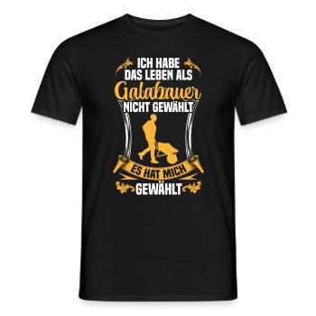 La vie d’un jardinier paysagiste - T-shirt homme - noir - Devant - AI Model Male 178 light (178cm)