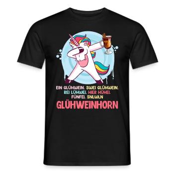 Weihnachtszeit Glühweinhorn Glühweintopf Frauen - Männer T-Shirt - Schwarz - Vorne - AI Model Male 178 light (178cm)
