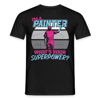 House Painter Decorator I'm A - Männer T-Shirt - Schwarz - Vorne - AI Model Male 178 light (178cm)