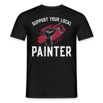 House Painter Decorator Support - Männer T-Shirt - Schwarz - Vorne - AI Model Male 178 light (178cm)