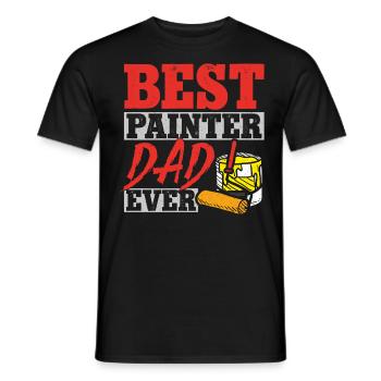 House Painter Decorator Dad Best - Men's T-Shirt - black - Front - AI Model Male 178 light (178cm)