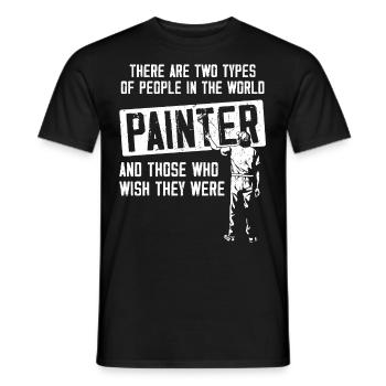 House Painter Decorator There Are - Men's T-Shirt - black - Front - AI Model Male 178 light (178cm)