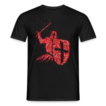 Kreuzritter Ritter Tempelritter Kreuzritterorden - Männer T-Shirt - Schwarz - Vorne - AI Model Male 178 light (178cm)