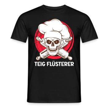 Teig Flüsterer Backliebhaber Backen Konditor - Männer T-Shirt - Schwarz - Vorne - AI Model Male 178 light (178cm)