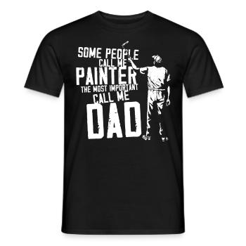 House Painter Decorator Dad Some - Men's T-Shirt - black - Front - AI Model Male 178 light (178cm)