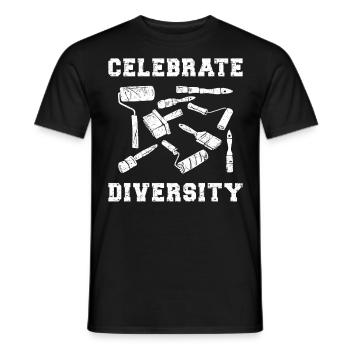 House Painter Decorator Paint - Männer T-Shirt - Schwarz - Vorne - AI Model Male 178 light (178cm)