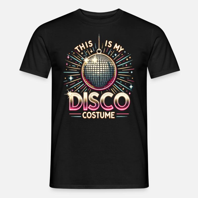 This Is My Disco Costume - Männer T-Shirt - Schwarz