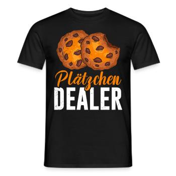 Plätzchen Dealer Backliebe Backstube Weihnachten - Männer T-Shirt - Schwarz - Vorne - AI Model Male 178 light (178cm)