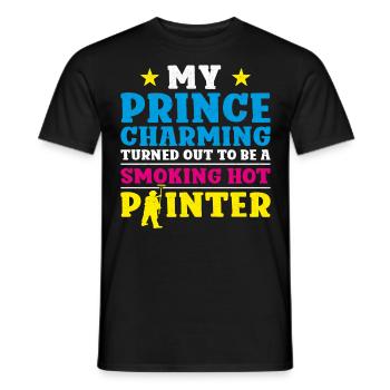 House Painter Decorator Girlfriend - Men's T-Shirt - black - Front - AI Model Male 178 light (178cm)
