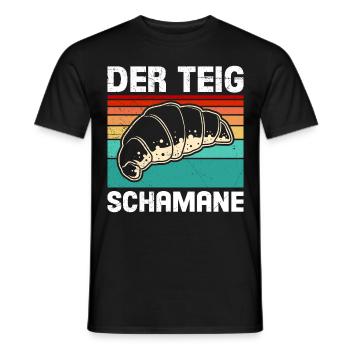 Bäcker Der Teig Schamane Backfans Backen - Männer T-Shirt - Schwarz - Vorne - AI Model Male 178 light (178cm)