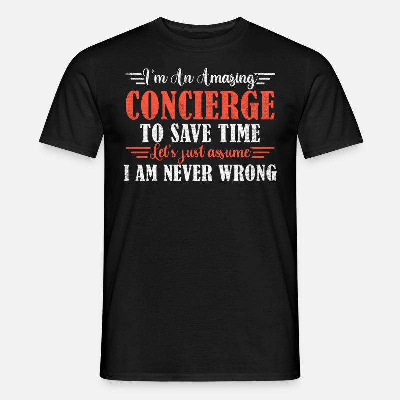Awesome Concierge - Men's T-shirt - black