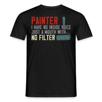 House Painter Decorator Painter I - Men's T-Shirt - black - Front - AI Model Male 178 light (178cm)