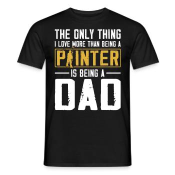 House Painter Decorator Dad The - Men's T-Shirt - black - Front - AI Model Male 178 light (178cm)
