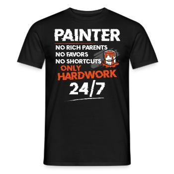 House Painter Decorator Painter No - Men's T-Shirt - black - Front - AI Model Male 178 light (178cm)