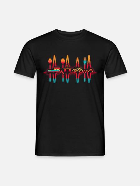 Rower Gravel Herschlag Graveln - T-shirt męski - czarny