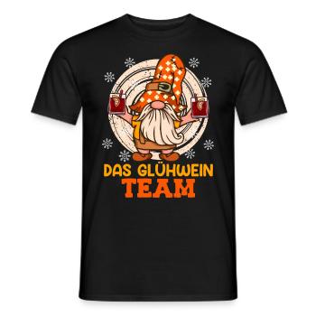 Glühweinbude Das Glühwein Team Weihnachtsmarkt - Männer T-Shirt - Schwarz - Vorne - AI Model Male 178 light (178cm)