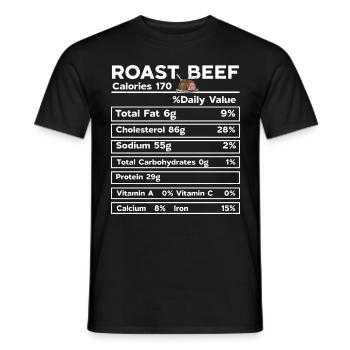 Tarte aux pommes drôle pour la nutrition de Thanksgiving en famille - T-shirt homme - noir - Devant - AI Model Male 178 light (178cm)