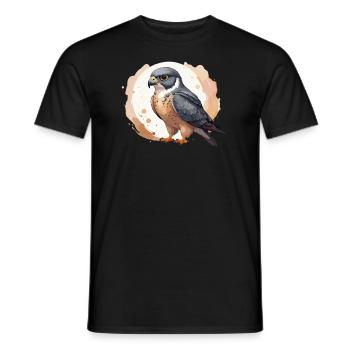 Faucon pèlerin Cool Falk aux couleurs de la palette - T-shirt homme - noir - Devant - AI Model Male 178 light (178cm)