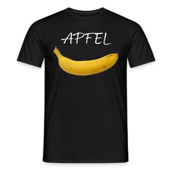 Banane Apfel Früchte Obstsalat Veganer Vegetarier - Männer T-Shirt - Schwarz - Vorne - AI Model Male 178 light (178cm)