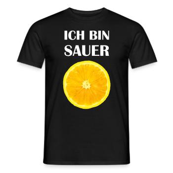 Zitrone Citrus Sauer Tropische Früchte Frucht Obst - Männer T-Shirt - Schwarz - Vorne - AI Model Male 178 light (178cm)