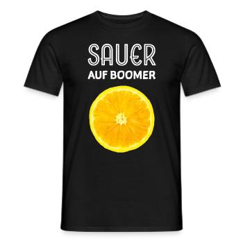 Zitrone Klimawandel Veganer Vegetarier Früchte - Männer T-Shirt - Schwarz - Vorne - AI Model Male 178 light (178cm)