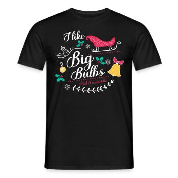 J’aime Big Bulbs et je ne peux pas mentir - Noël - T-shirt homme - noir - Devant - AI Model Male 178 light (178cm)