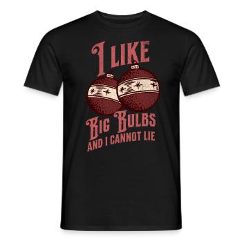 J’aime Big Bulbs et je ne peux pas mentir - Noël - T-shirt homme - noir - Devant - AI Model Male 178 light (178cm)