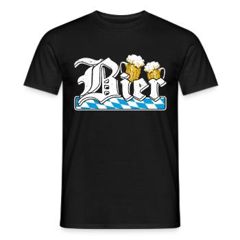Bayerisch Bierliebhaber Bayern Bier München - Männer T-Shirt - Schwarz - Vorne - AI Model Male 178 light (178cm)