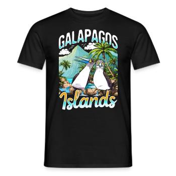 Galapagos Islands - Men's T-Shirt - black - Front - AI Model Male 178 light (178cm)