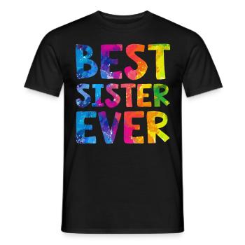 Meilleure soeur de tous les temps - T-shirt homme - noir - Devant - AI Model Male 178 light (178cm)