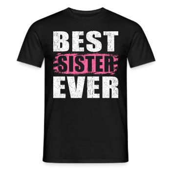 World's Okayest Sister - Männer T-Shirt - Schwarz - Vorne - AI Model Male 178 light (178cm)