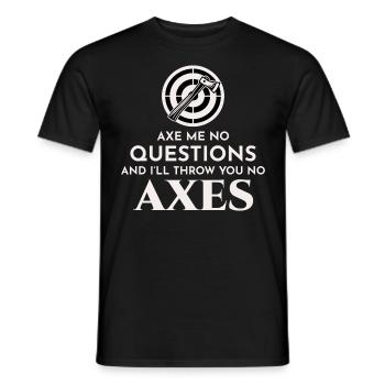 Axt Werfen Axt Werfer Holzfäller Vintage Lustig - Männer T-Shirt - Schwarz - Vorne - AI Model Male 178 light (178cm)