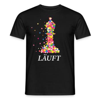 Schach Schachtunier Läufer Läuft Schachspielerin - Männer T-Shirt - Schwarz - Vorne - AI Model Male 178 light (178cm)