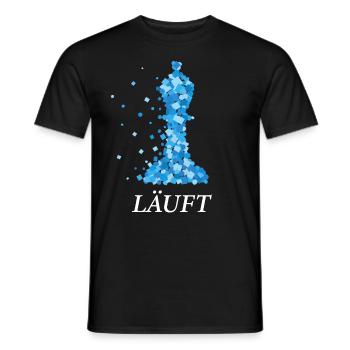 Schach Schachtunier Läufer Läuft Schachspieler - Männer T-Shirt - Schwarz - Vorne - AI Model Male 178 light (178cm)