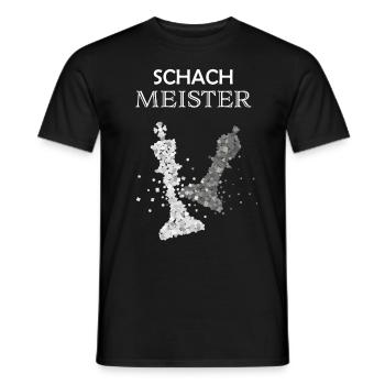 Schachmeister Schachspieler Schach Schachtunier - Männer T-Shirt - Schwarz - Vorne - AI Model Male 178 light (178cm)