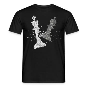 Chess, Chess Tournament, Chess Player, Chess Pieces - Men's T-Shirt - black - Front - AI Model Male 178 light (178cm)