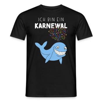Ich bin ein Karnewal Karneval Konfetti Fastelovend - Männer T-Shirt - Schwarz - Vorne - AI Model Male 178 light (178cm)