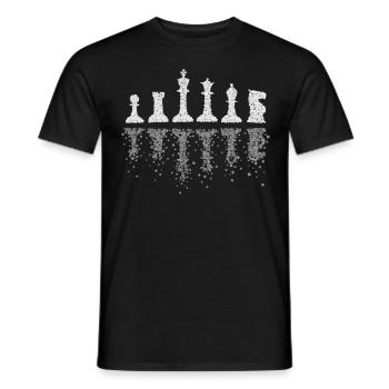 Schach Schachspieler Schachtunier Schachmeister - Männer T-Shirt - Schwarz - Vorne - AI Model Male 178 light (178cm)