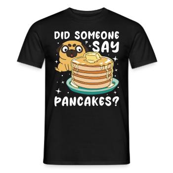 Quelqu’un a-t-il dit crêpes - T-shirt homme - noir - Devant - AI Model Male 178 light (178cm)